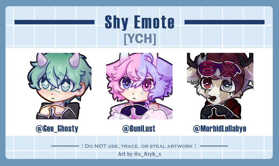 Shy Emote Batch 1 [COMM]